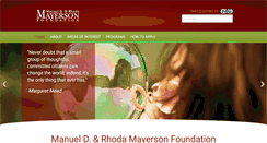 Desktop Screenshot of mayersonfoundation.org